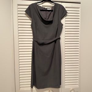 Calvin Klein Gray Sheath Dress 16W